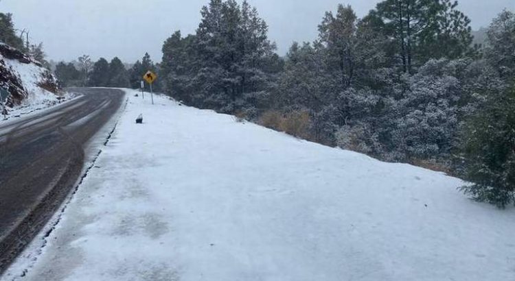 Prevén caída de nieve en la sierra de Durango