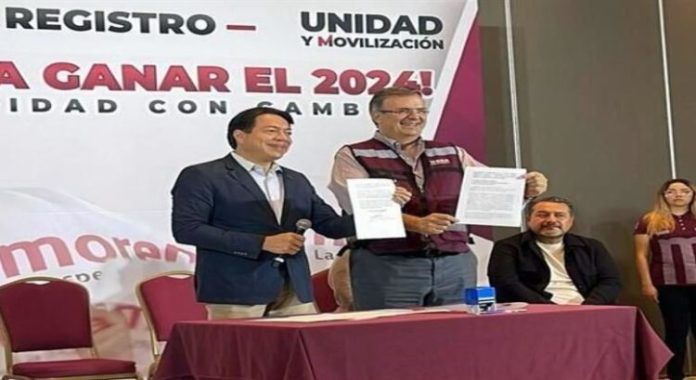 Ebrard es el primer aspirante en registrarse como candidato presidencial de Morena