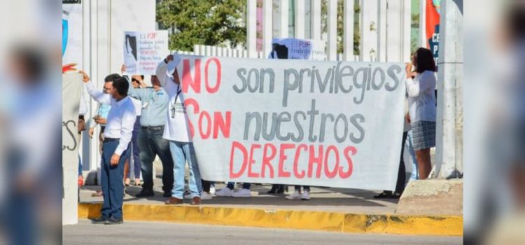 Trabajadores del Poder Judicial Federal paran labores