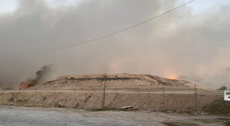 Saldo blanco en el incendio del relleno sanitario