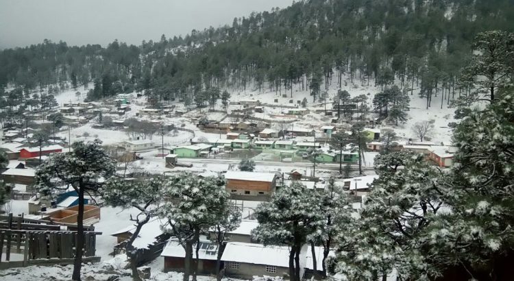 La nieve sigue presente en la Sierra de Durango