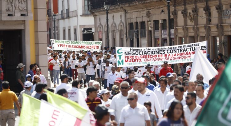 Marchas y protestas en el desfile del Día del Trabajo