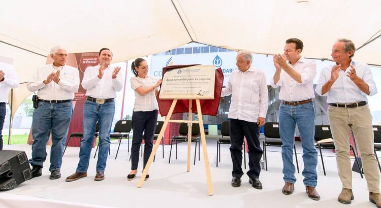 AMLO inaugura la planta de bombeo de Agua Saludable