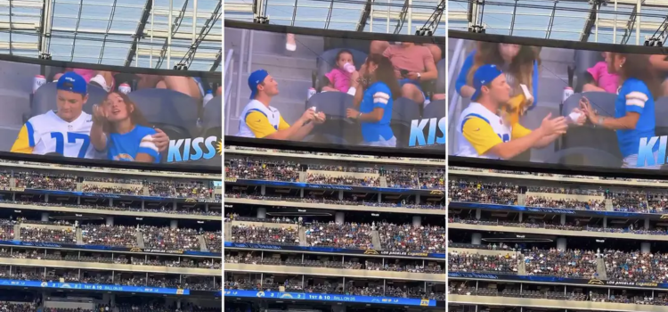 Propuesta de matrimonio fallida en la «kiss cam» de los Rams: ¿un incidente real o una puesta en escena?