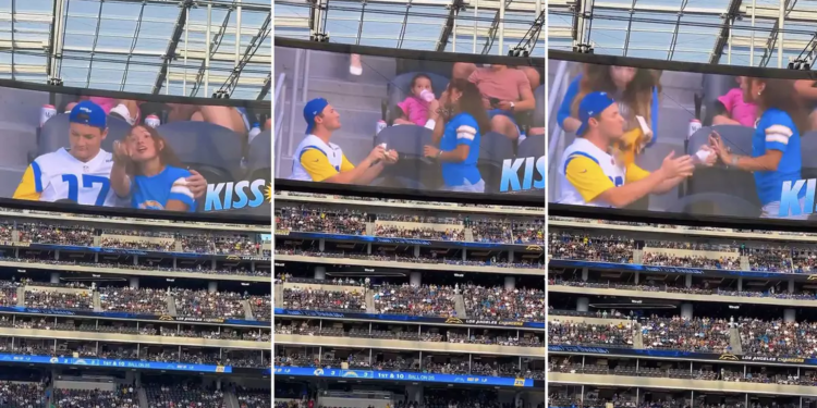 Propuesta de matrimonio fallida en la «kiss cam» de los Rams: ¿un incidente real o una puesta en escena?