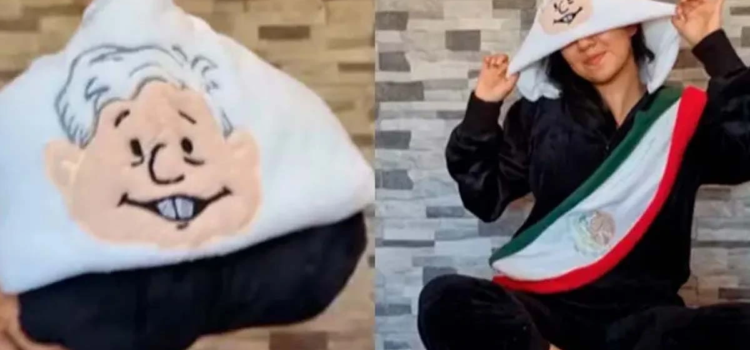 Joven causa sensación en redes con su AMLOpijama