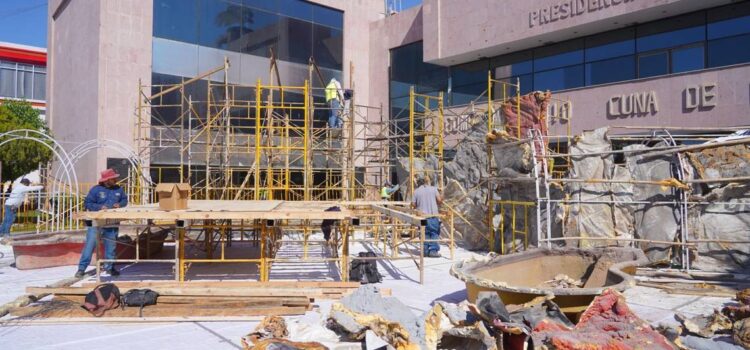 Comienza la instalación del Nacimiento Monumental