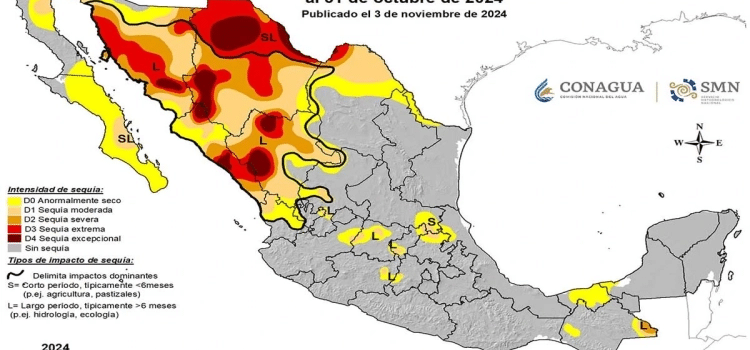 Sequía afecta casi la mitad del territorio nacional