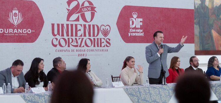 Invitan a casarse gratis en Durango