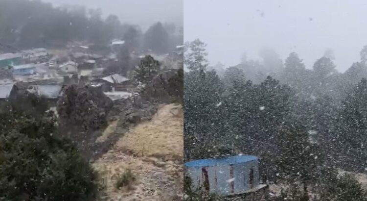 Primeras nevadas en Guanaceví, Durango