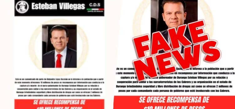 Amenaza contra gobernador de Durango