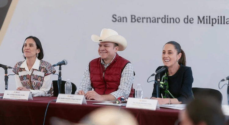 Presidenta de México anuncia una planta embolsadora de frijol