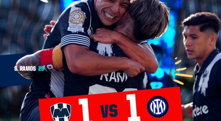 Histórico empate de Monterrey ante el Inter de Milán