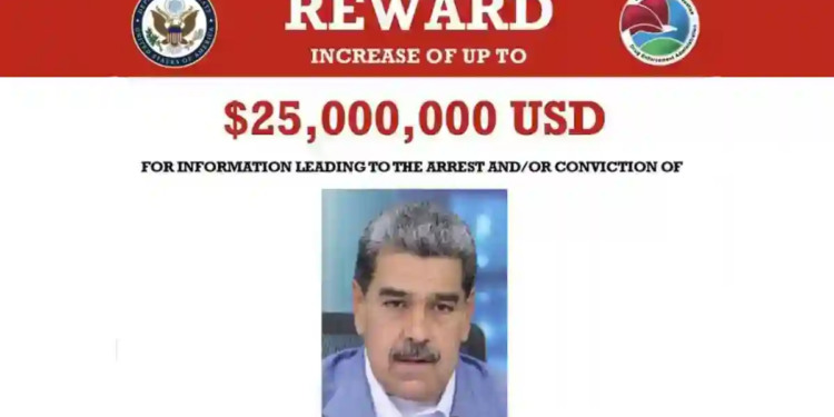 Ofrece la DEA 25 millones de dólares por la captura de Nicolás Maduro Ofrece la DEA 25 millones de dólares por la captura de Nicolás Maduro