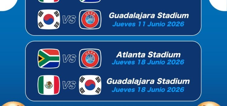 Listos los rivales de México para el Mundial 2026