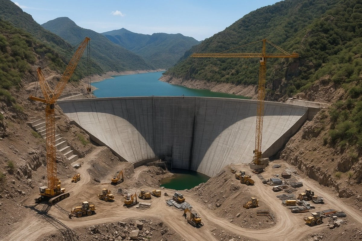 Supervisan avances en la presa Tunal II; prevén concluir desvío del río antes de la temporada de lluvias